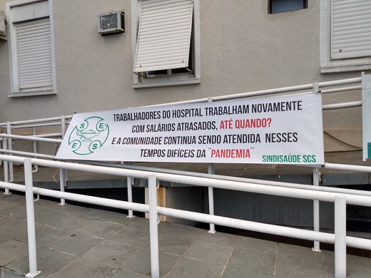 Sindisáude cobra regularização de salários de trabalhadores do Hospital Vera Cruz
