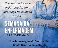 Homenagem pela passagem da Semana da Enfermagem